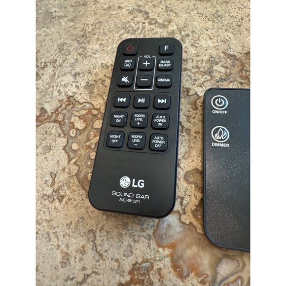 Set Of 5 Assorted TV & Sound Bar Remote Controls - Picture 2 of 8